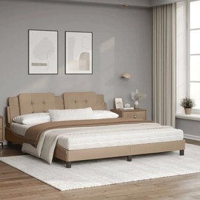 Letto con materasso cappuccino 180x200cm similpelle