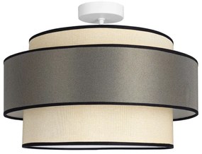 Lampadario a plafone GRACE 1xE27/60W/230V diametro 40 cm color crema/grigio