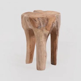 Tavolo in legno di ulivo Tekka Marrone Legno Naturale - Sklum