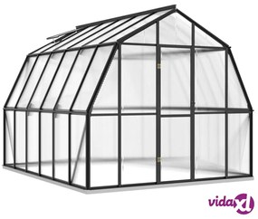 vidaXL Serra con Telaio di Base Antracite 9,53 m² in Alluminio