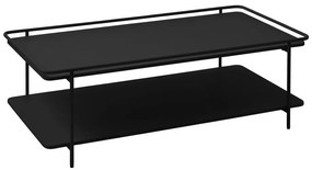 Tavolino da salotto nero in metallo 55x110 cm Yuba – Unique Furniture