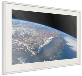 Poster  Curve of the Earth  Cornice Quadri Cornice d'oro con passe-partout, Larghezza x Altezza Home decor 45x30