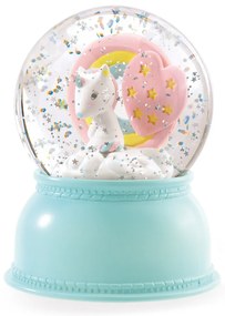 Luce notturna a forma di palla di neve - unicorno