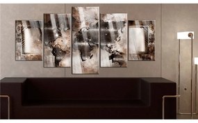 Quadri su vetro acrilico  Platinum Map [Glass]  Colore Beige, Dimensioni e Misure 200x100