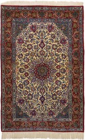 Isfahan Tappeto persiano 110 x 160 Rosso (Iran) Annodato A Mano