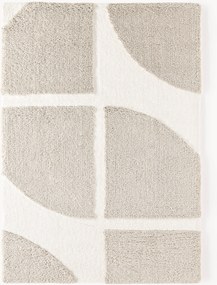 Tappeto morbido a pelo lungo con motivo in rilievo Jade