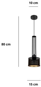 Lampadario a sospensione con filo ELIS 1xE27/60W/230V diametro 15 cm