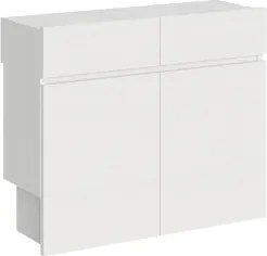 Seduta allungabile fino a 300 cm per tavolo consolle ELIA Bianco Frassino