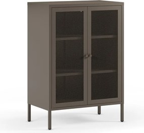 Armadietto grigio in metallo 70x100x40 cm Fayna – Marckeric