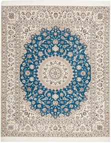 Nain Tappeto persiano 210x250 Blu (Iran) Annodato A Mano