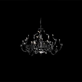 Lampadari E Sospensioni Vintage - Decò Metaswan Metallo Nero Led 24Xg4 2W