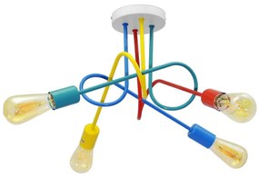 Lampadario LED da soffitto per bambini OXFORD 4xE27/10W/230V