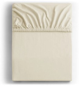 Lenzuolo elasticizzato in jersey beige 180x200 cm Amber - DecoKing