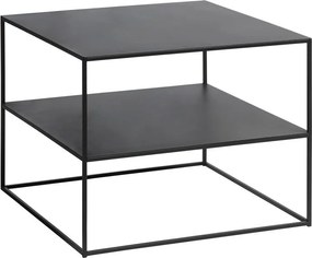 Tavolino in metallo nero 65x65 cm Pebble - Unique Furniture