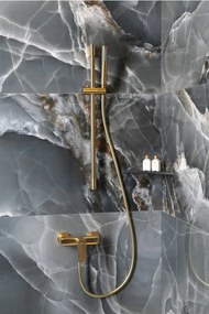 Rubinetto per doccia dorato da parete (con una uscita) Spy – Sapho