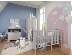Cassettiera per bambini color crema con fasciatoio 89x102x77 cm Alkmaar – Germania
