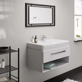 Rubinetto per lavabo a canna bassa Vernis Shape cromato lucido HANSGROHE H 12.7 cm