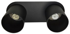 Plafoniera CREEP 2xGU10/25W/230V nera