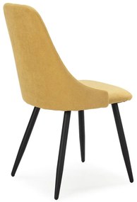 Sedie da pranzo gialle in set di 4 Mani - Marckeric