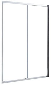 Porta doccia scorrevole Essential L 120 x H 185cm, Sp. 4 mm in vetro vetro senza finitura / trasparente profilo cromo