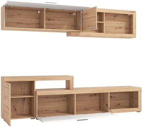 BILLIE - parete attrezzata quattro ante moderna minimal in legno