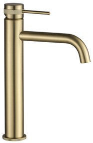 Rubinetto da lavabo Rea Lungo Grip Brush Gold high