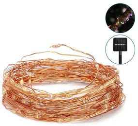 Aigostar - Catena LED solare LED/8 funzioni 12m IP65 multicolore
