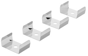 Clips di Fissaggio per Profilo a Parete Bidirezionale (conf. 4pz)