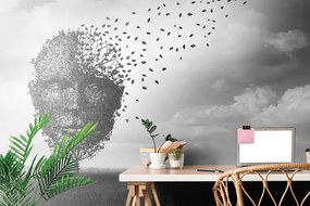 Carta da parati – Volto astratto a forma di albero