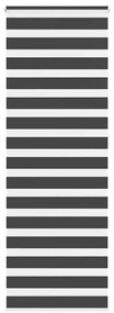 Tenda A Rullo Zebra Nero Larghezza Tessuto 75,9 Cm Poliestere /