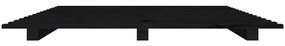 Giroletto nero 120x200 cm in legno massello di pino