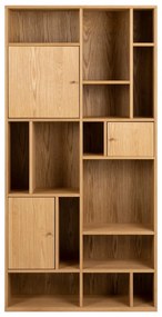 Libreria in rovere decorato in colore naturale 90x180 cm Rangoon - Actona