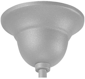 Lampadario a sospensione con catena RETRO II 3xE27/60W/230V argento