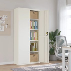 Armadio Classificatore Bianco 90x40x200 Cm İn Acciaio /