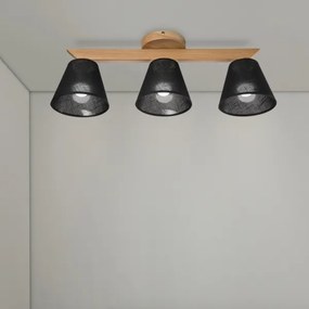 Brilagi - LED  Lampadario a plafone ANTHONY 3xE14/40W/230V quercia/nero