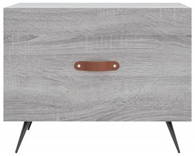 Tavolino da salotto grigio sonoma 50x50x40 cm legno multistrato