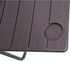 Tavolino da balcone pieghevole sospeso 60x60 cm Tabora - Garden Pleasure