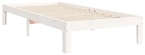 Giroletto con Testiera Bianco Small Single Legno Massello