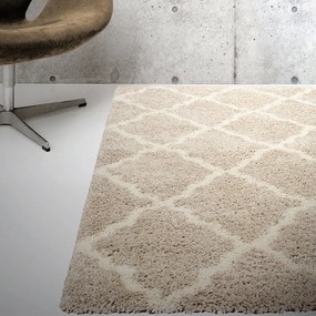 Tappeto Boston geometrico beige, L 220 x L 160 cm