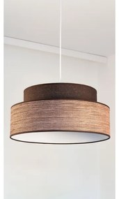 Lampadario a sospensione con filo GRACE 1xE27/60W/230V diametro 40 cm marrone/beige