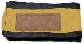 Kave Home - Fodera per letto Dyla senape per materasso da 150 x 190 cm
