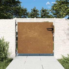 Cancello Da Giardino 85x100 Cm İn Acciaio Corten /