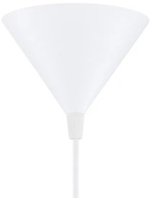 Argon 8631 - Lampadario a sospensione con filo KEGEL 1xE27/15W/230V bianco