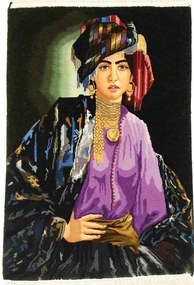 Tabriz Tappeto 90x60 (Iran) Annodato A Mano