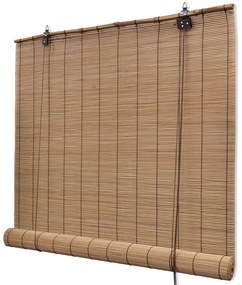 Tende A Rullo İn Bambù Marrone 150x220 Cm /