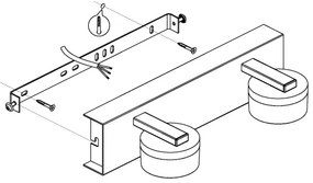 Eglo 96542-LED Applique da bagno dimmerabile ROMENDO 2xLED/7,2W/ IP44