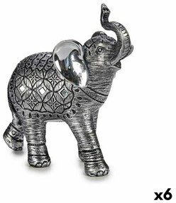 Statua Decorativa Elefante Argentato 21,5 x 20 x 8 cm (6 Unità)