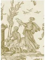 Lewis & Wood Carta da parati Toile Baptiste - Dijon
