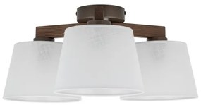 Brilagi - Plafoniera da soffitto LATTE 3xE27/15W/230V pino/bianco