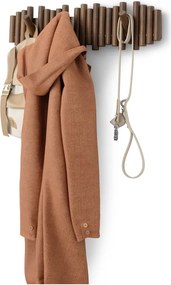 Attaccapanni da parete marrone scuro in pino massiccio 61 cm Picket – Umbra